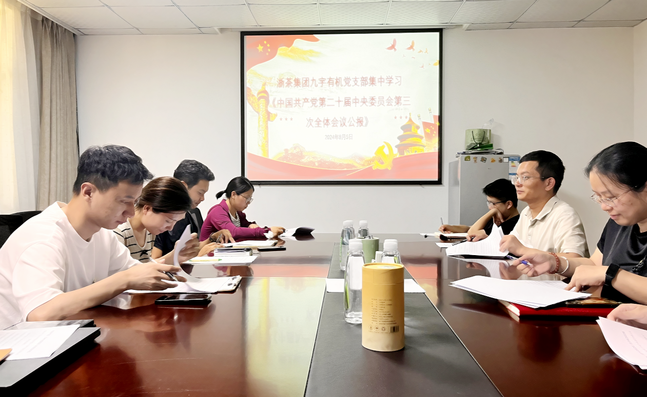 九宇有机党支部开展党的二十届三中全会精神专题学习 九宇有机党支部开展党的二十届三中全会精神专题学习